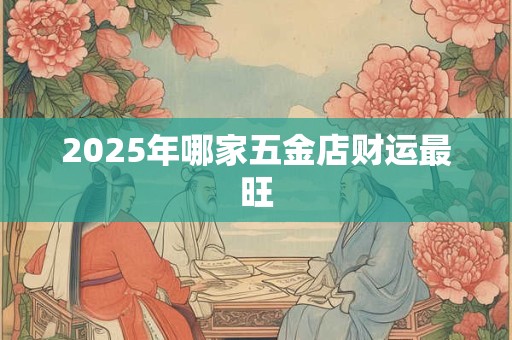 2025年哪家五金店财运最旺