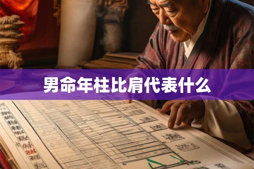 男命年柱比肩代表什么