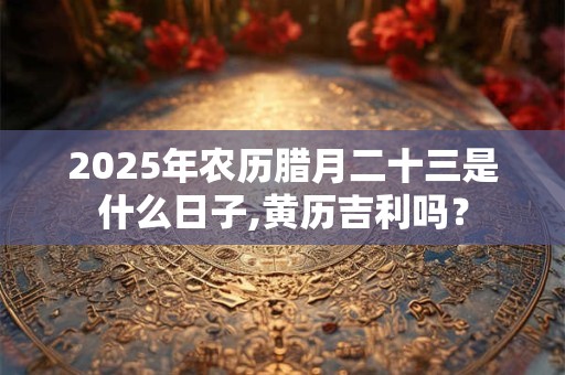 2025年农历腊月二十三是什么日子,黄历吉利吗？