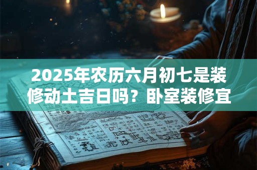 2025年农历六月初七是装修动土吉日吗？卧室装修宜忌