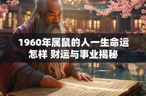 1960年属鼠的人一生命运怎样 财运与事业揭秘