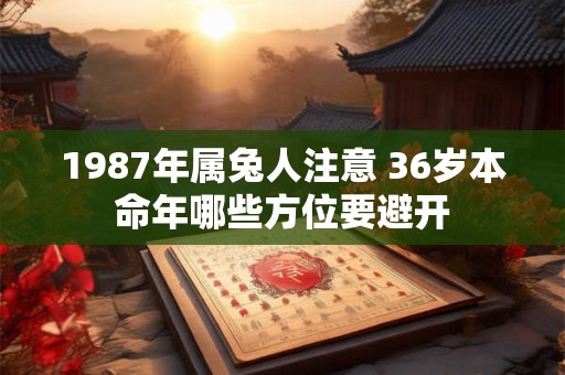 1987年属兔人注意 36岁本命年哪些方位要避开