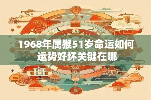 1968年属猴51岁命运如何 运势好坏关键在哪