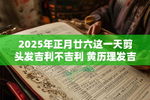 2025年正月廿六这一天剪头发吉利不吉利 黄历理发吉日查询
