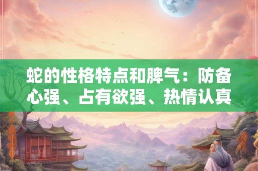蛇的性格特点和脾气：防备心强、占有欲强、热情认真的蛇人