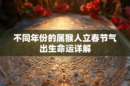 不同年份的属猴人立春节气出生命运详解 不同年份的属猴人立春节气出生命运详解