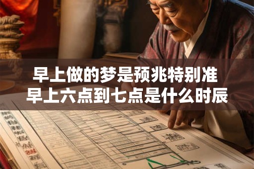 早上做的梦是预兆特别准 早上六点到七点是什么时辰