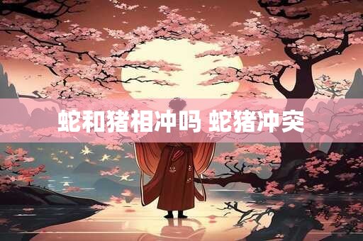 蛇和猪相冲吗 蛇猪冲突