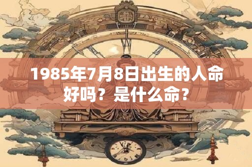 1985年7月8日出生的人命好吗？是什么命？
