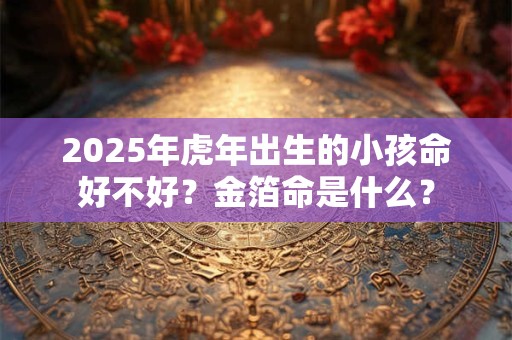 2025年虎年出生的小孩命好不好？金箔命是什么？