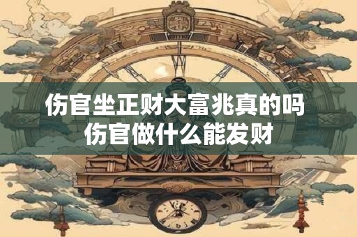 伤官坐正财大富兆真的吗 伤官做什么能发财 伤官坐正财大富兆真的吗 伤官做什么能发财