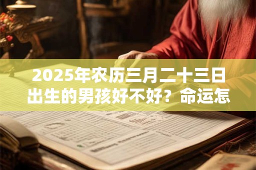 2025年农历三月二十三日出生的男孩好不好？命运怎么样？