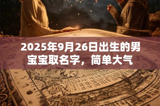 2025年9月26日出生的男宝宝取名字,简单大气 2025年9月26日出生的男宝宝取名字,简单大气
