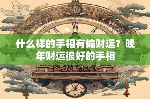 什么样的手相有偏财运？晚年财运很好的手相