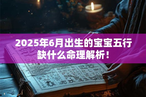 2025年6月出生的宝宝五行缺什么命理解析！