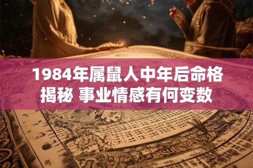 1984年属鼠人中年后命格揭秘 事业情感有何变数