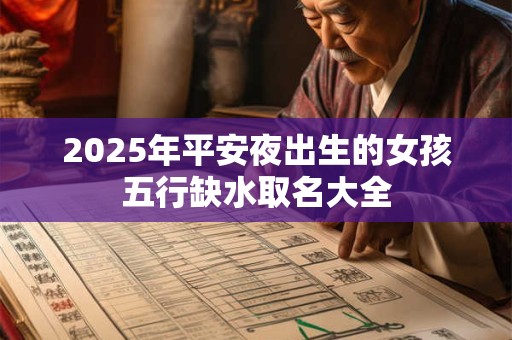 2025年平安夜出生的女孩五行缺水取名大全