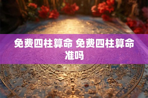 免费四柱算命 免费四柱算命准吗
