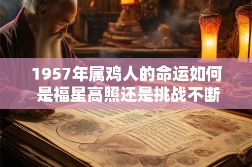1957年属鸡人的命运如何 是福星高照还是挑战不断