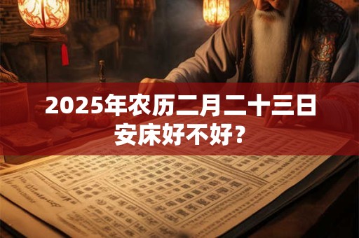 2025年农历二月二十三日安床好不好？