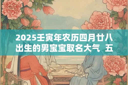 2025壬寅年农历四月廿八出生的男宝宝取名大气  五行缺啥