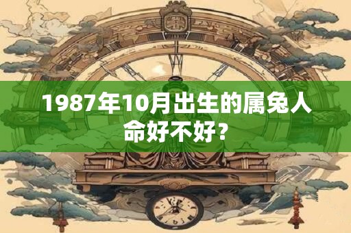 1987年10月出生的属兔人命好不好？