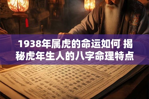 1938年属虎的命运如何 揭秘虎年生人的八字命理特点