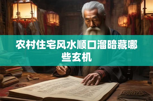 农村住宅风水顺口溜暗藏哪些玄机