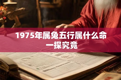 1975年属兔五行属什么命 一探究竟