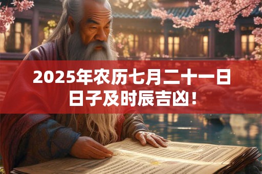 2025年农历七月二十一日日子及时辰吉凶！