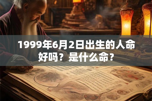 1999年6月2日出生的人命好吗？是什么命？