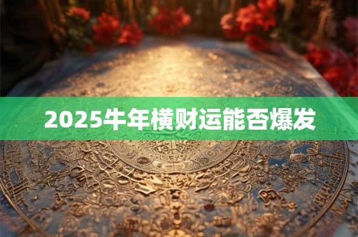 2025牛年横财运能否爆发