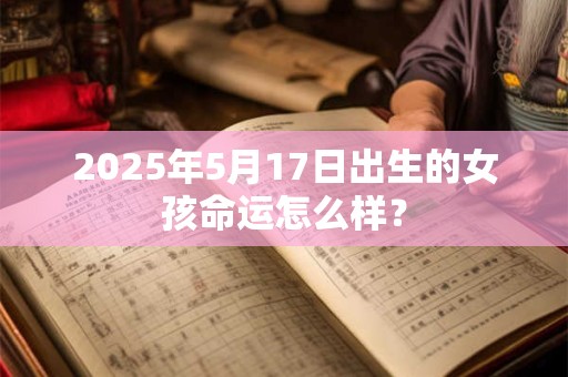 2025年5月17日出生的女孩命运怎么样？