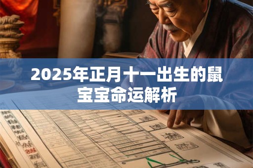 2025年正月十一出生的鼠宝宝命运解析