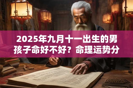 2025年九月十一出生的男孩子命好不好？命理运势分析