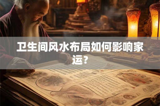 卫生间风水布局如何影响家运？