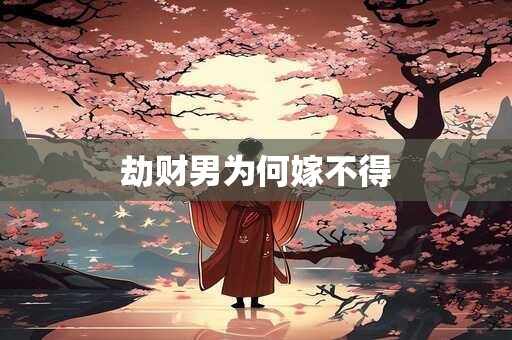 劫财男为何嫁不得