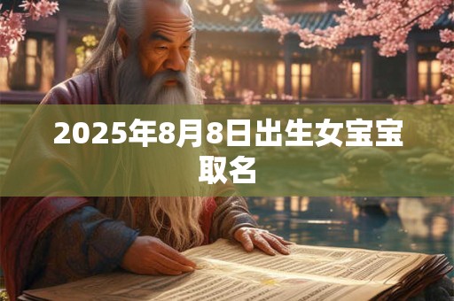 2025年8月8日出生女宝宝取名