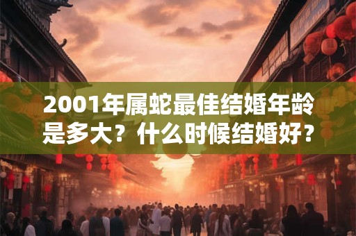 2001年属蛇最佳结婚年龄是多大？什么时候结婚好？