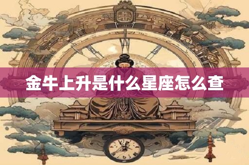 金牛上升是什么星座怎么查