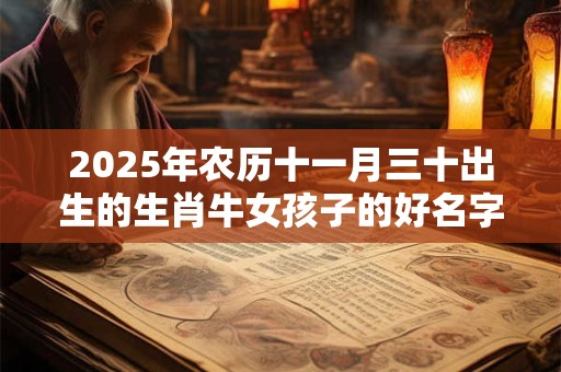 2025年农历十一月三十出生的生肖牛女孩子的好名字