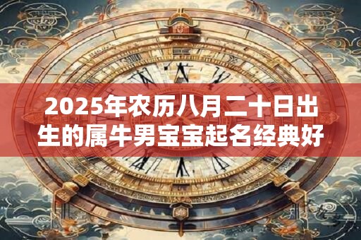 2025年农历八月二十日出生的属牛男宝宝起名经典好名字