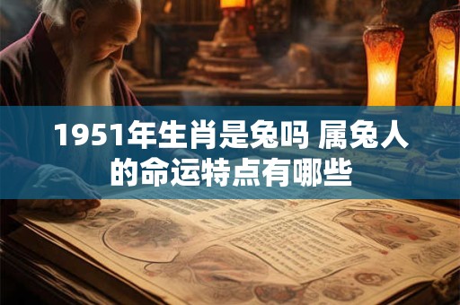 1951年生肖是兔吗 属兔人的命运特点有哪些 1951年生肖是兔吗 属兔人的命运特点有哪些