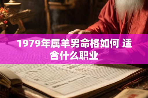 1979年属羊男命格如何 适合什么职业