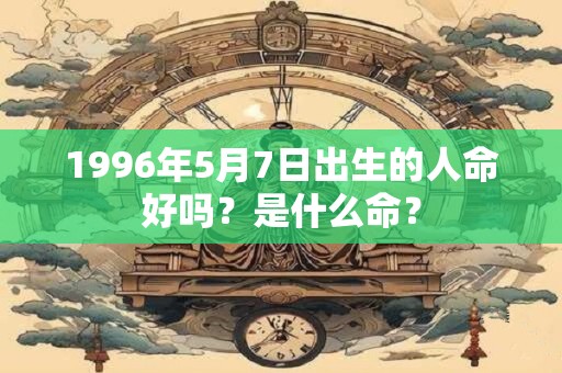 1996年5月7日出生的人命好吗？是什么命？