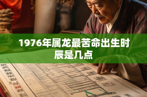1976年属龙最苦命出生时辰是几点