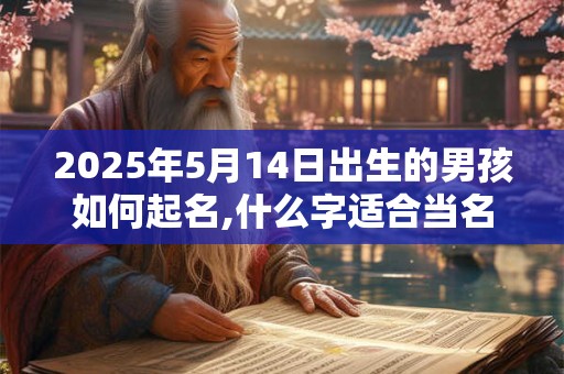 详细阅读:2025年5月14日出生的男孩如何起名,什么字适合当名字 2025年5月14日出生的男孩如何起名,什么字适合当名字