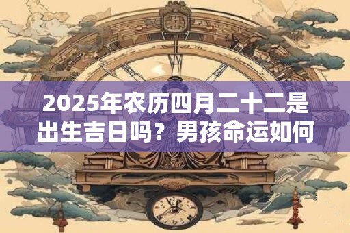 2025年农历四月二十二是出生吉日吗？男孩命运如何？