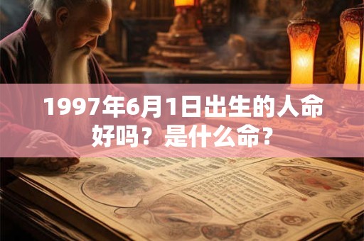 1997年6月1日出生的人命好吗？是什么命？