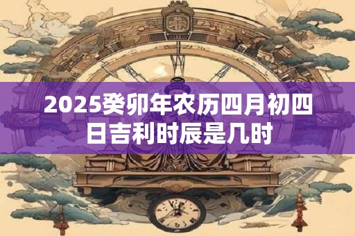 2026癸卯年农历四月初四日吉利时辰是几时